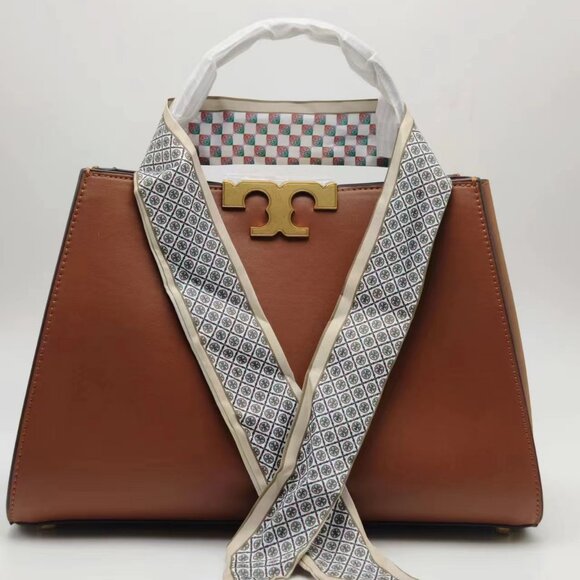 Brand new Tory Burch brown handbag. - Picture 1 of 6